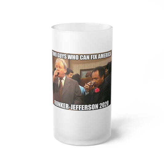 Frosted Glass Beer Mug with Humor - Perfect for Parties, Gag Gifts, Housewarming, or Celebrations, Funny Drinkware, Unique Gift Idea