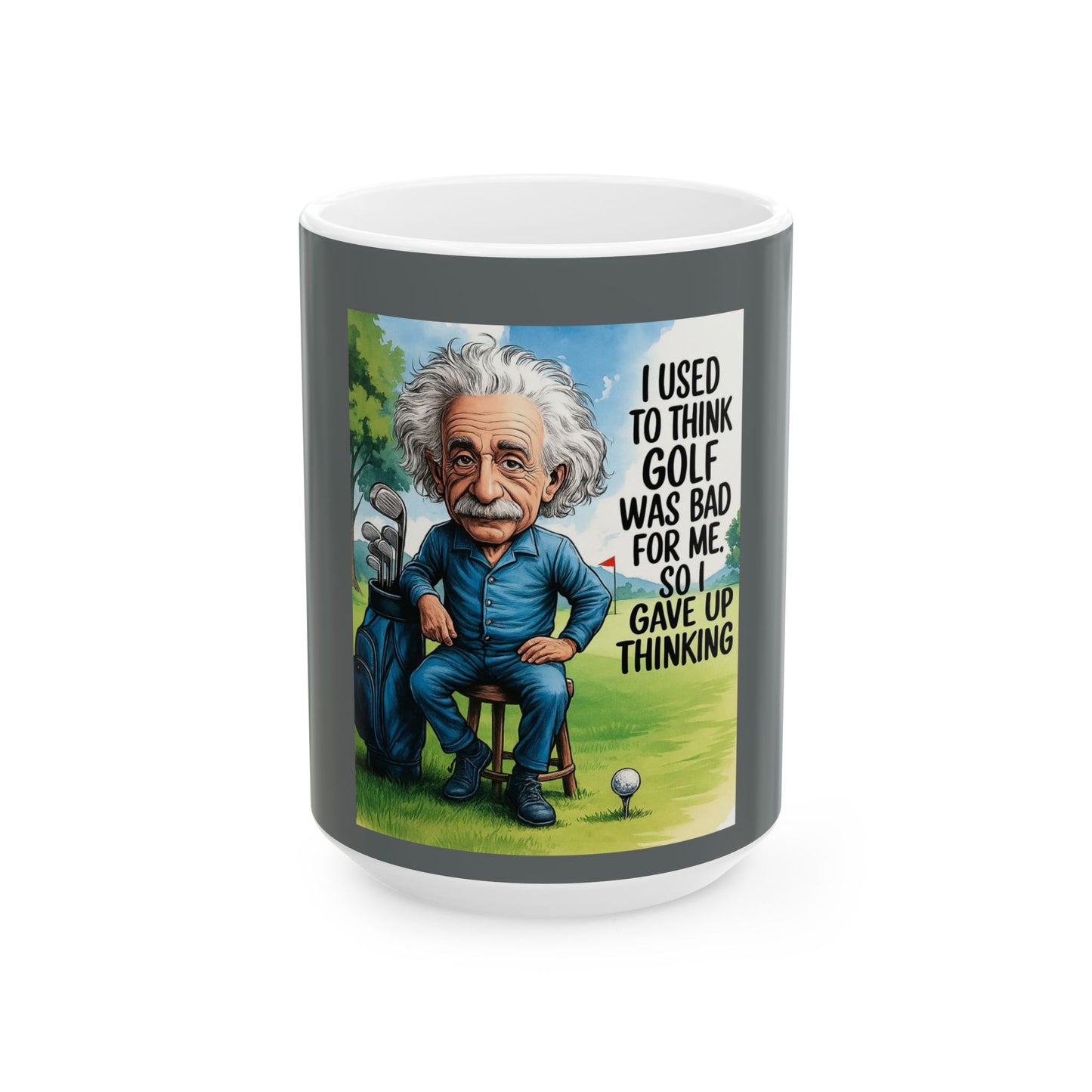 Funny Golf Quote Ceramic Mug for Golf Lovers, Unique Gift for Father's Day, Birthday, Home Office Decor, 11oz, 15oz