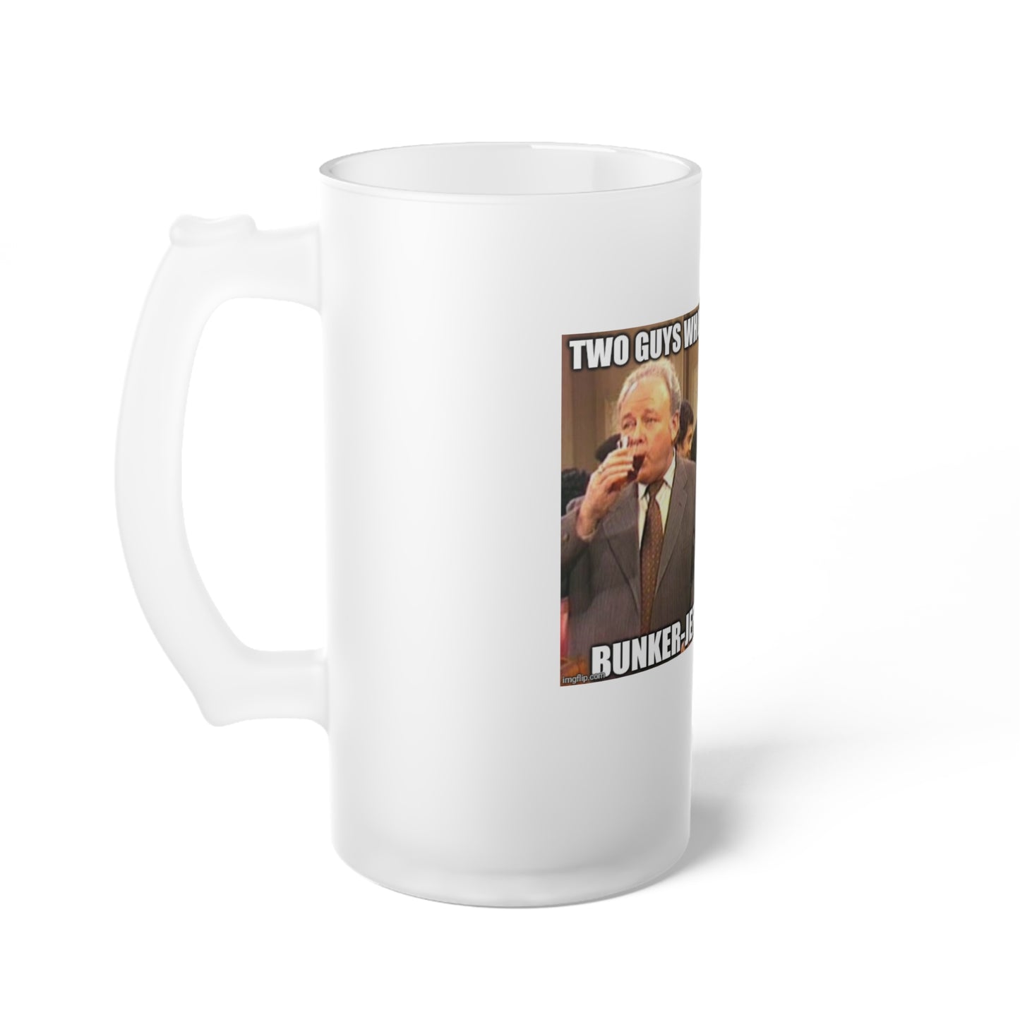 Frosted Glass Beer Mug with Humor - Perfect for Parties, Gag Gifts, Housewarming, or Celebrations, Funny Drinkware, Unique Gift Idea