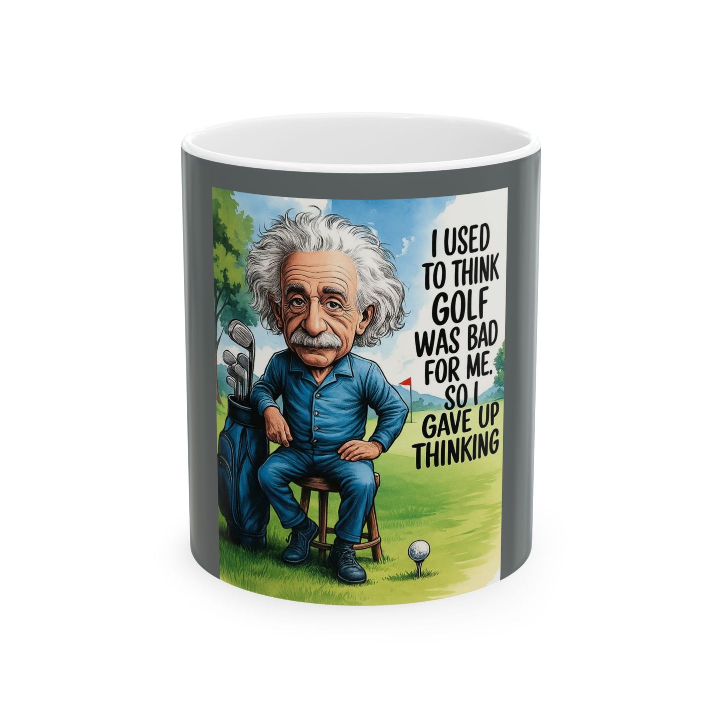 Funny Golf Quote Ceramic Mug for Golf Lovers, Unique Gift for Father's Day, Birthday, Home Office Decor, 11oz, 15oz