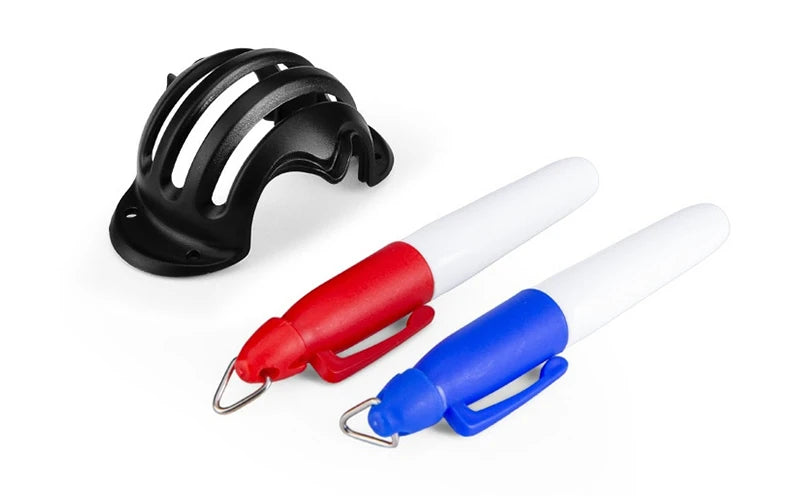PGM 1pc Golf Ball Line Liner Drawing Marking Alignment Putting Tool and 2 Pieces Golf Ball Marker Pen, Golf Scribe Accessories