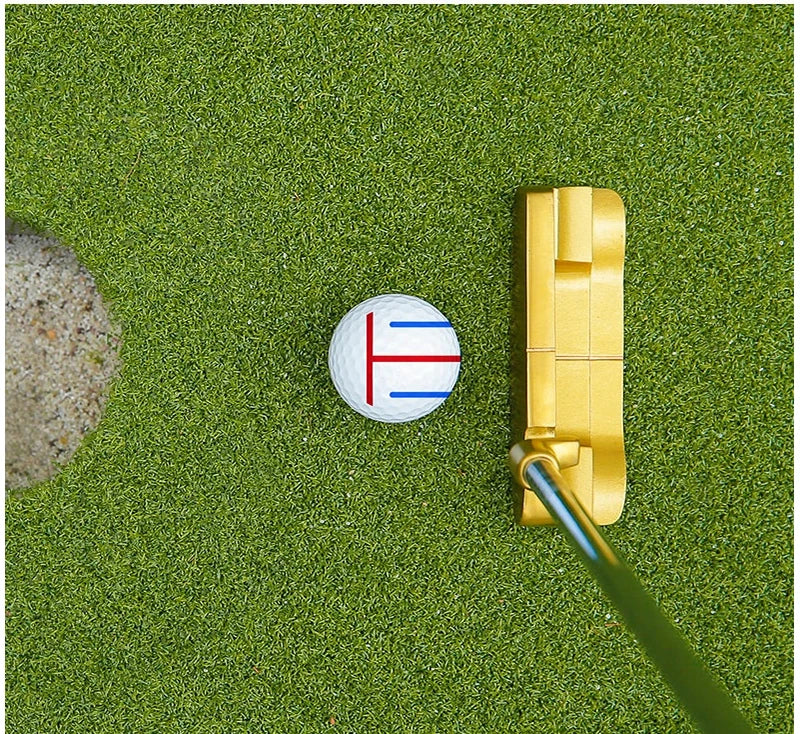 PGM 1pc Golf Ball Line Liner Drawing Marking Alignment Putting Tool and 2 Pieces Golf Ball Marker Pen, Golf Scribe Accessories