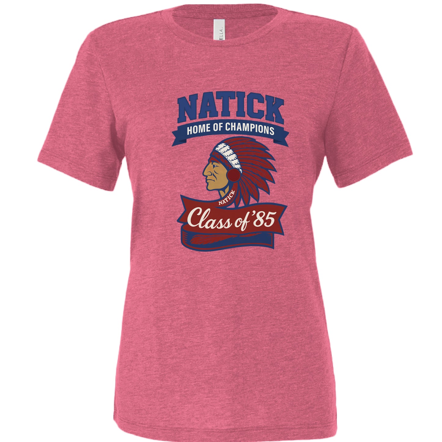 Char Pink Triblend - FRONT